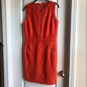 Tory Burch Mariel Orange Sleeveless Dress